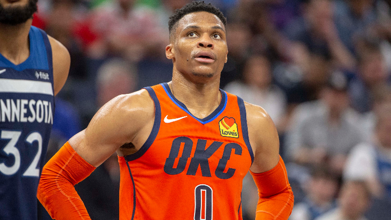 russell westbrook orange jersey